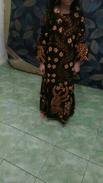 Umur 2-12 Tahun Gamis Batik Anak Wanita Syari Baju Batik Anak Motif Modis