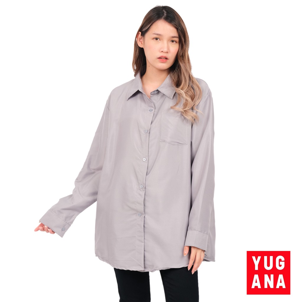 Kemeja Tangan Panjang Wanita Hem Wanita Polos Cewek Kekinian Hem Cewek Lengan Panjang