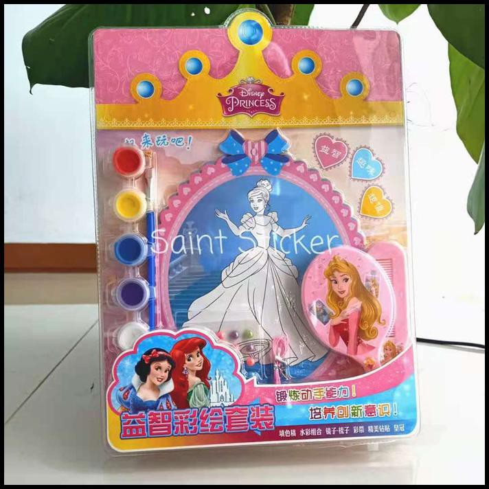 

Cuci Gudang Kanvas Lukis Drawing Canvas Cat Air Sisir Cermin Princess Snow White