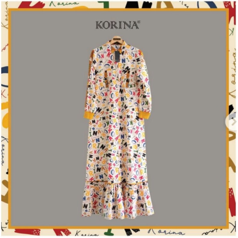 ayesha printed dress by korina