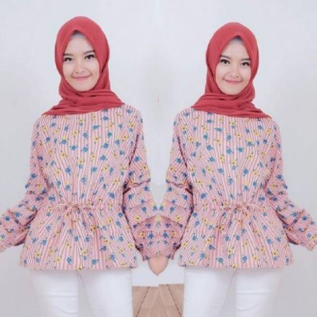 FWG - BLOUSE FLOWER / BLOUSE WANITA / BAJU ATASAN WANITA TERBARU / BLUS / BAJU WANITA