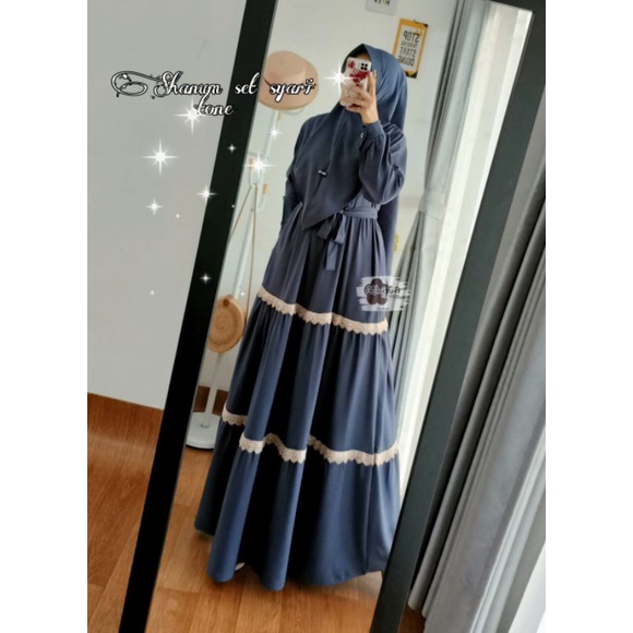 [JOIN RESELLERS] SHANUM SET SYAR'I ORI ATHATA BY DZEE GAMIS SET KHIMAR BRAND TERBAIK 2022