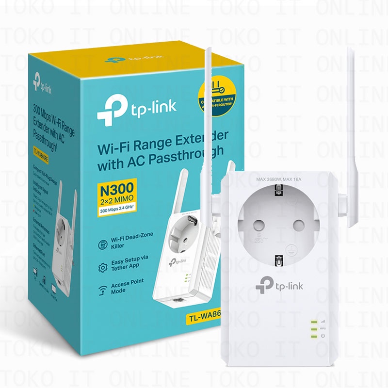 TP-LINK TL-WA860RE WIFI EXTENDER REPEATER PENGUAT SIGNAL TPLINK WA860RE