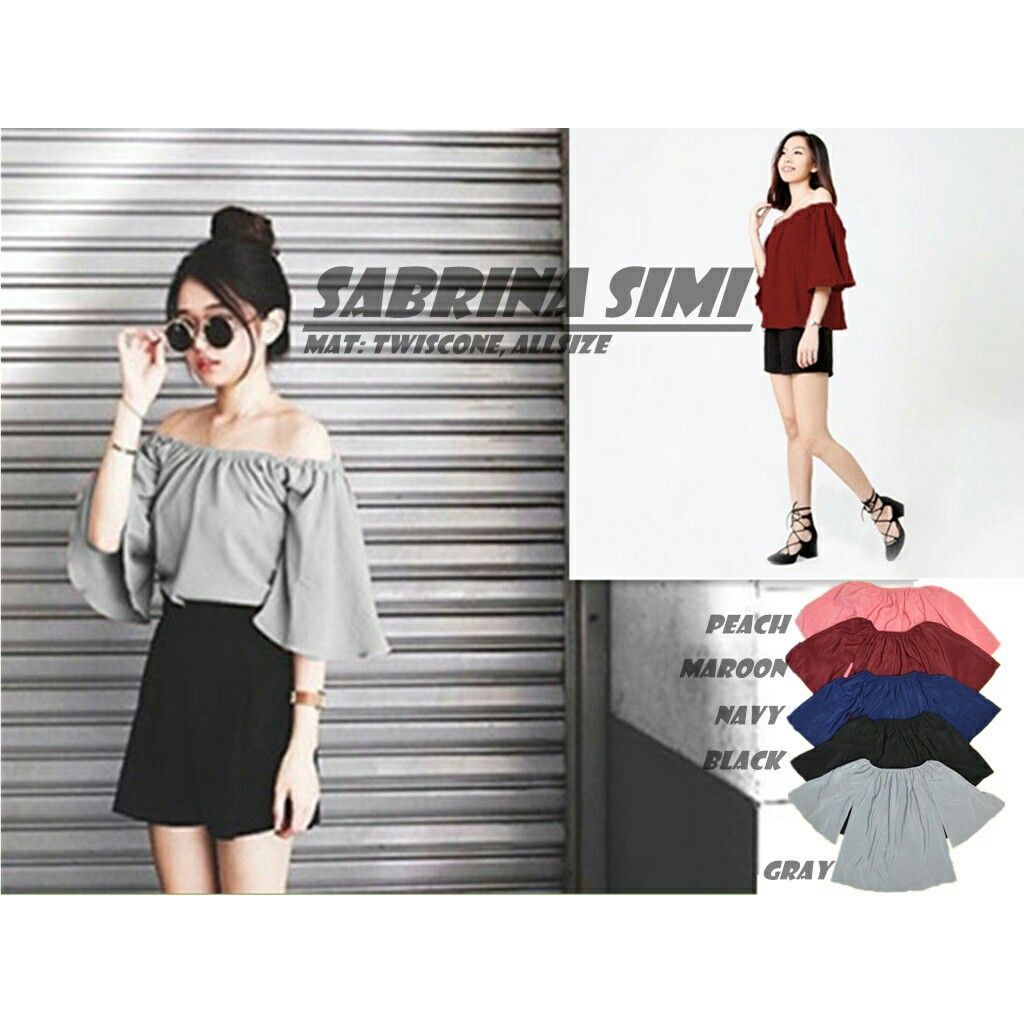 [sabrina simiRO] Blouse Wanita Twiscont Varian Warna