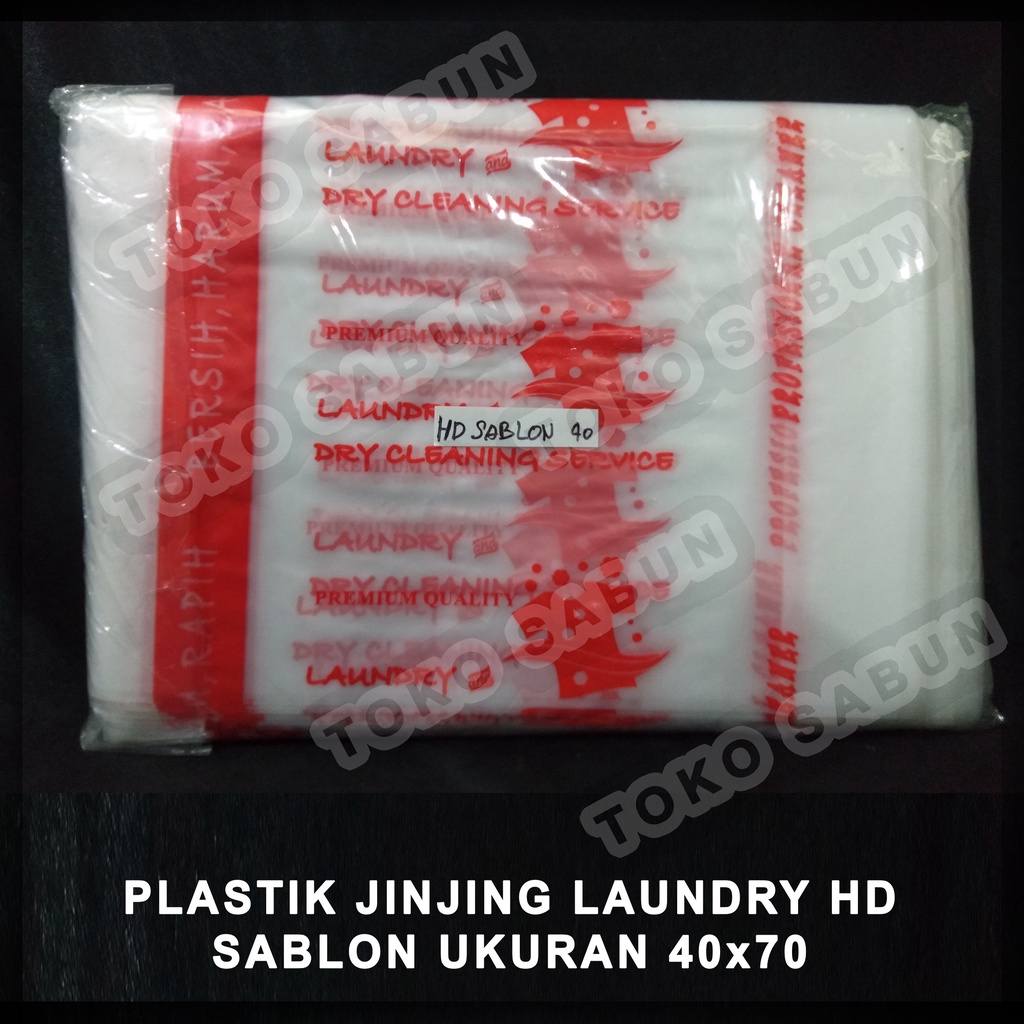 Plastik Jinjing 3 Jari Laundry Sablon 1 KG