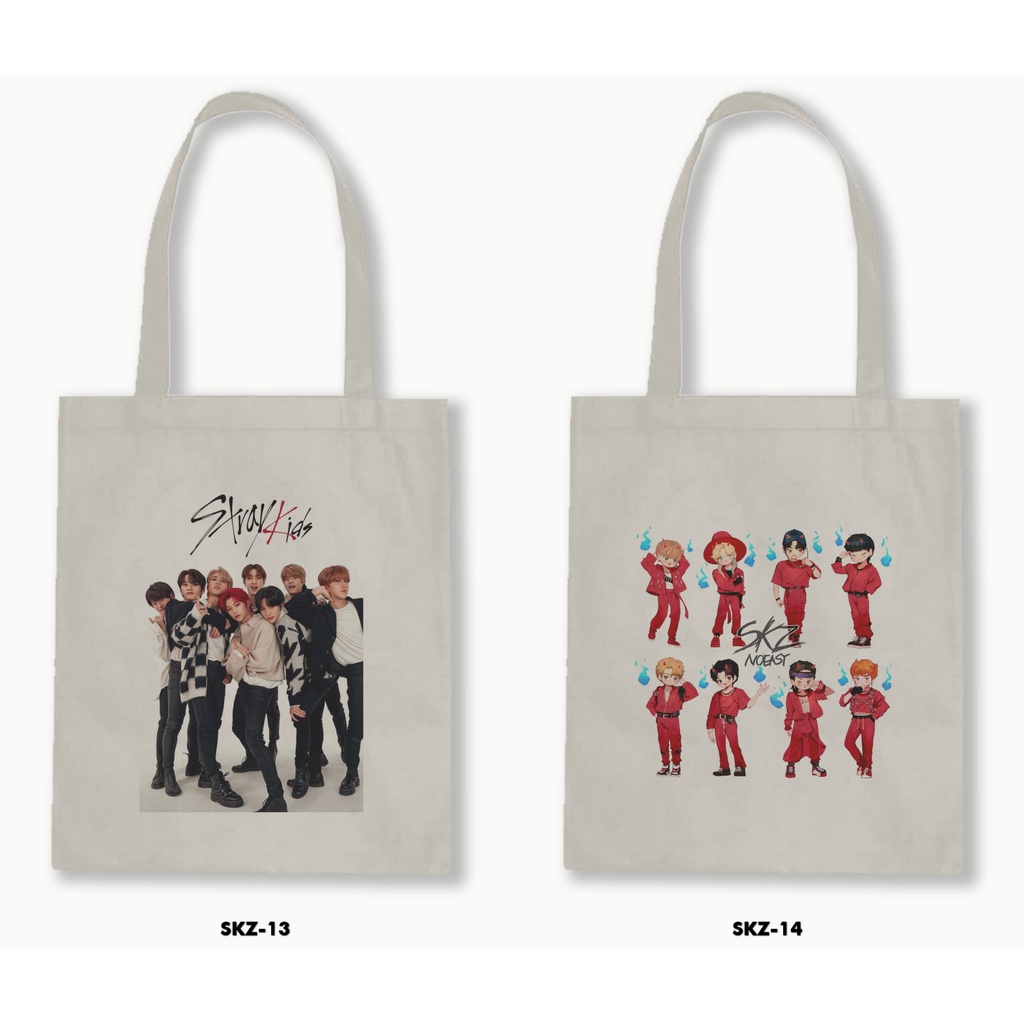 TOTE BAG BLACU - STRAY KIDS 1