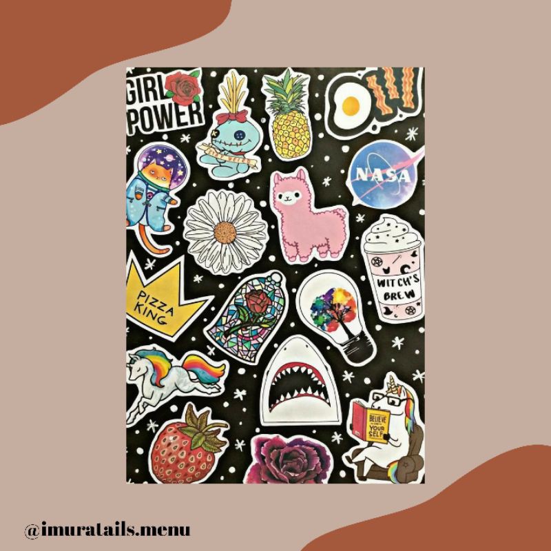 52pcs Sticker Tumblr Aesthetic 2