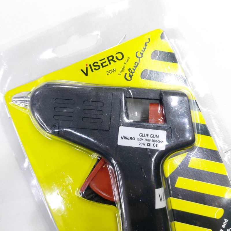 glue gun kecil 20watt besar 40 watt VISERO VIPER alat lem cair pistol tembak DIY logam kayu kaca kain plastik keramik