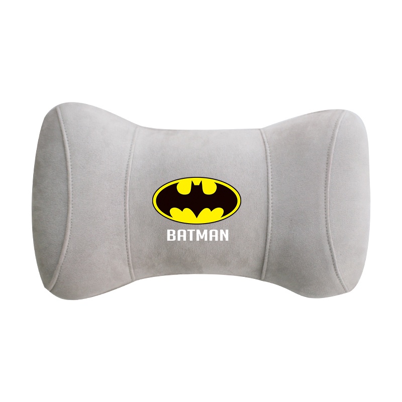 G-club Bantal Leher / Kepala Bahan Memory Foam Motif Batman Untuk Jok Mobil