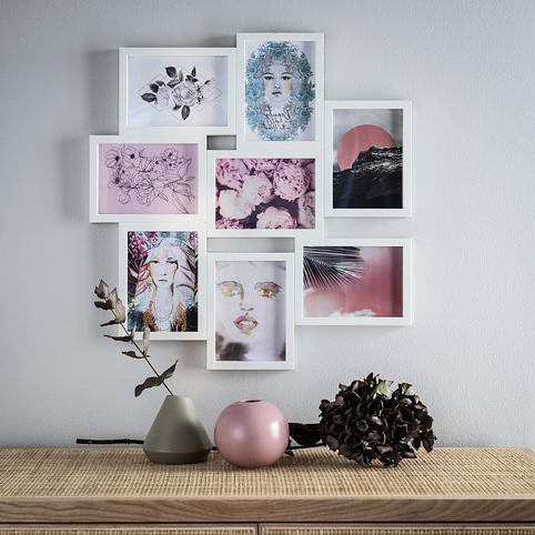 Frame Foto Ikea Kolase Bingkai Foto Kolase Untuk 8 Gambar Putih Shopee Indonesia