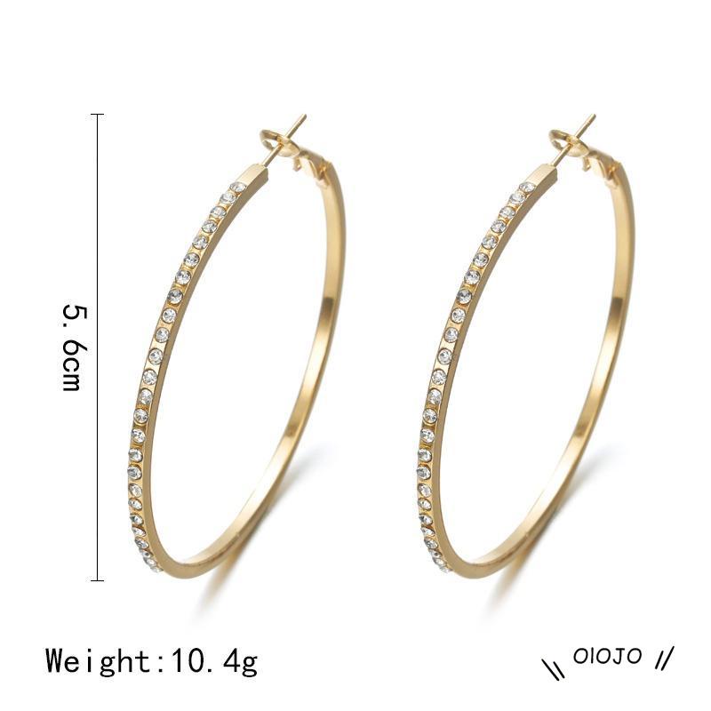 Anting Tusuk Gantung Bahan Alloy Desain Geometri Hias Berlian Gaya Retro / Simple Untuk Wanita ol2