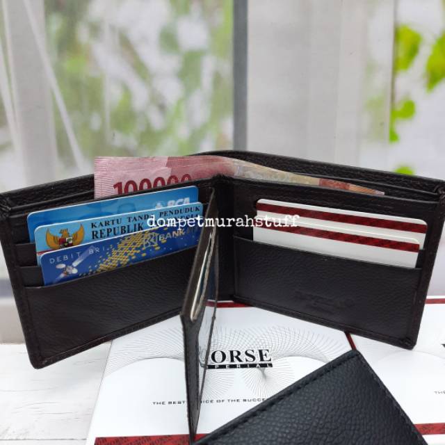 (DOMPETMURAHSTUFF) Dompet Kulit Asli. Dompet Pria Kulit. Dompet Imperial Ukuran Standar Tanpa Kancing