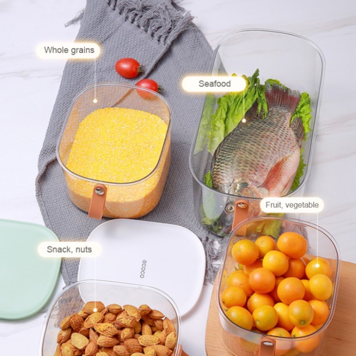 Ecoco Food Container 2L Kotak Makanan Penyimpanan Kulkas Freezer