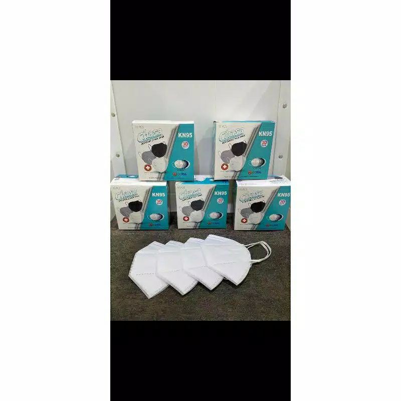 masker kn95 Chasa putih  perbox isi 10 pcs