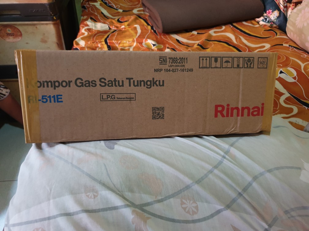 Kompor Rinai Gas Stove Asli 1 Tungku Ri-511e Sni Tebal Kuat Original Garansi Resmi