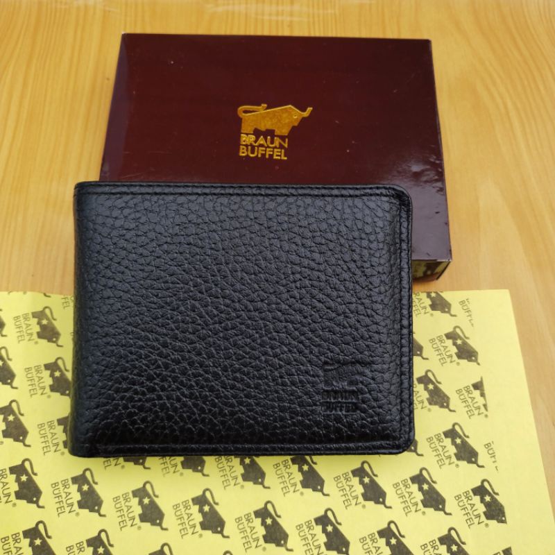 Dompet Kulit Asli Braun buffel model 3D dompet kulit motif jeruk