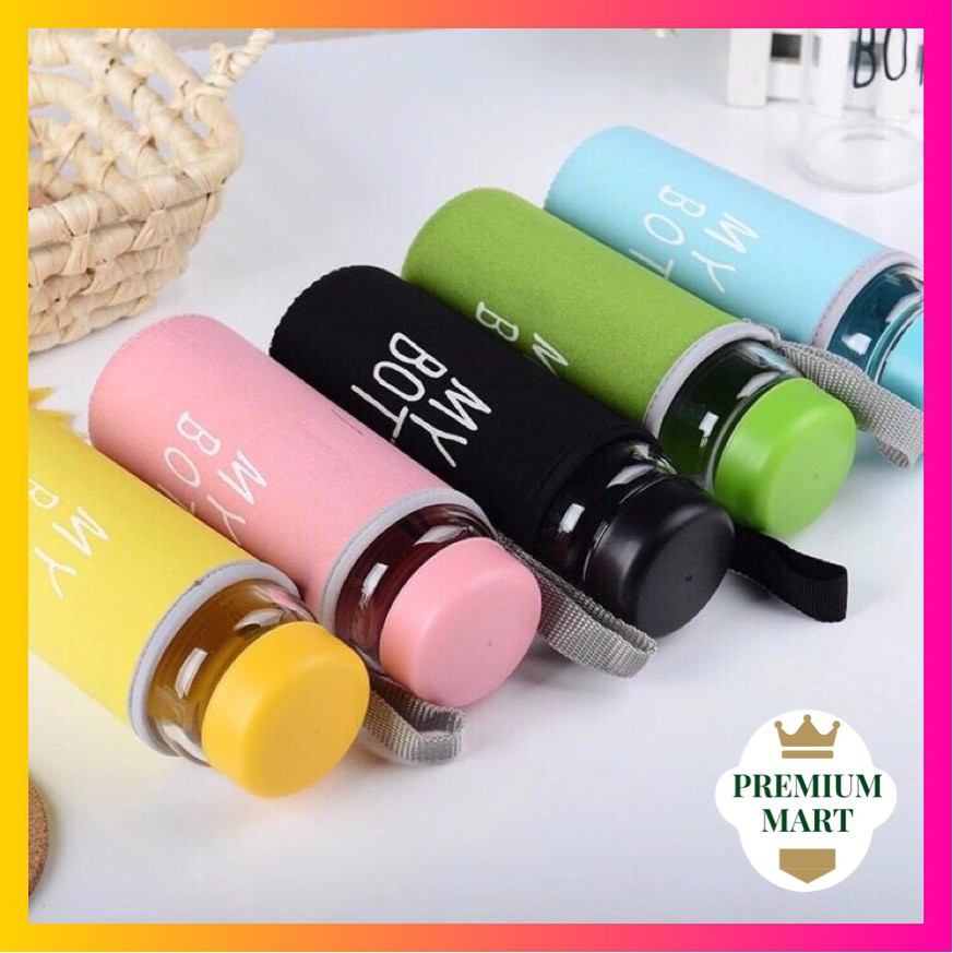 My Bottle Bening Warna + Free Pouch Busa Botol Transparan Warna