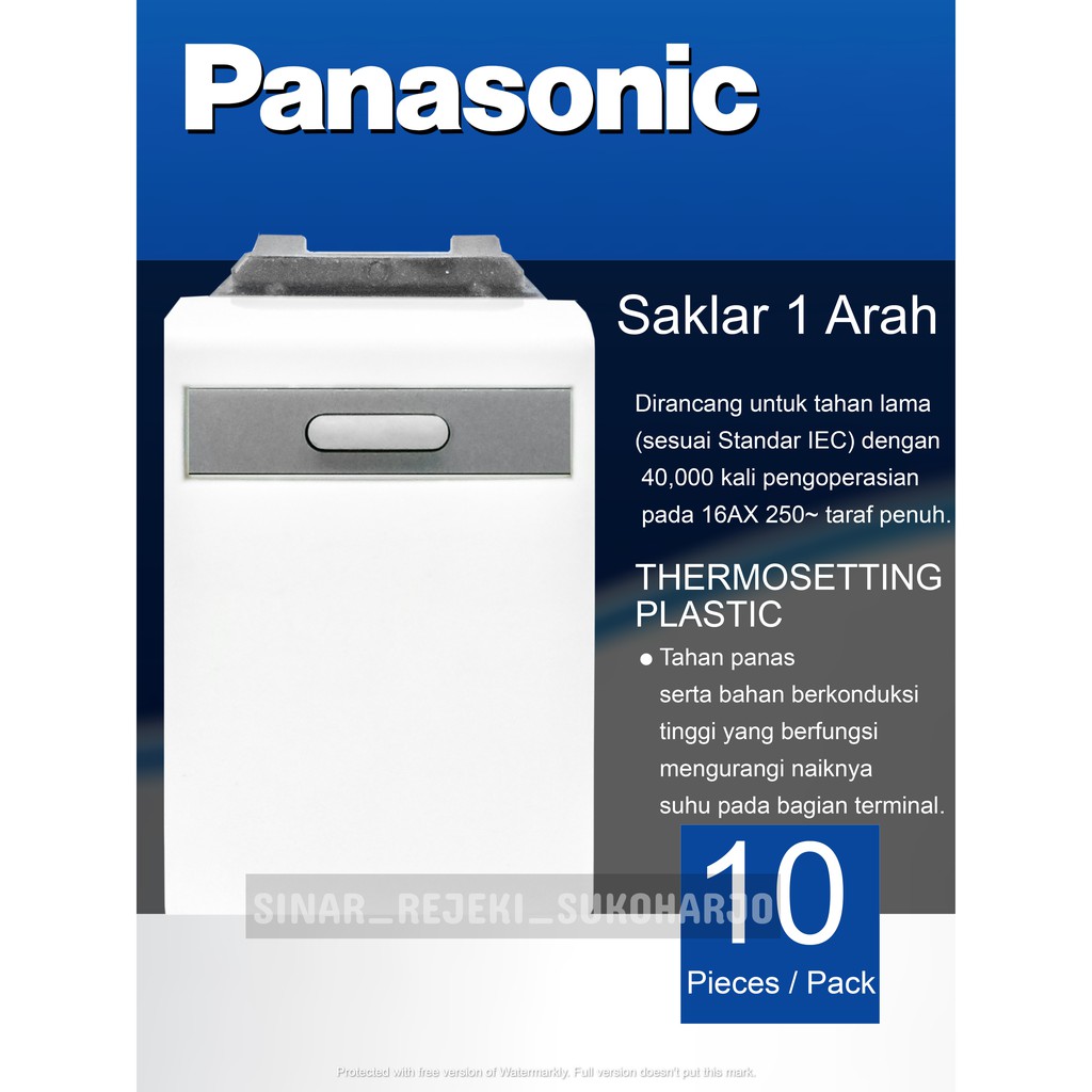 Panasonic Mata Saklar WEJ5531 Standard Series Putih