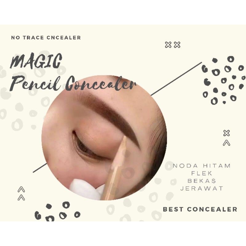 pencil pensil concealer instan coverage magic concealer ajaib penutup bekas jerawat