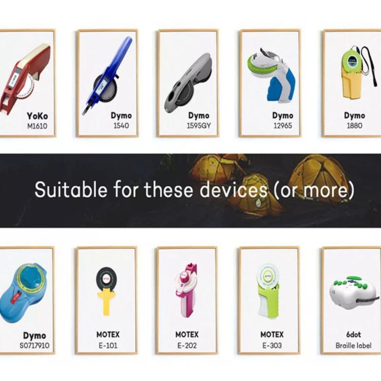 

❋Murah Banget★← REFILL TAPE LABEL MAKER EMBOSS MERK CIDY 3mx9mm - SPECIAL COLOR (grosir) 72