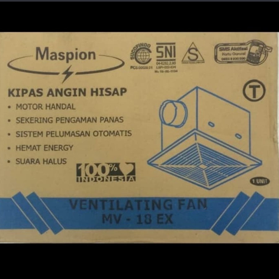 MASPION Kipas angin Ventilasi / Ventilating Fan 18&quot; 18 EX - Kipas pengisap udara