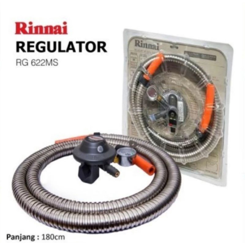REGULATOR RINNAI 622 MS - KEPALA GAS RINNAI - SELANG GAS RINNAI - REGULATOR GAS RINNAI