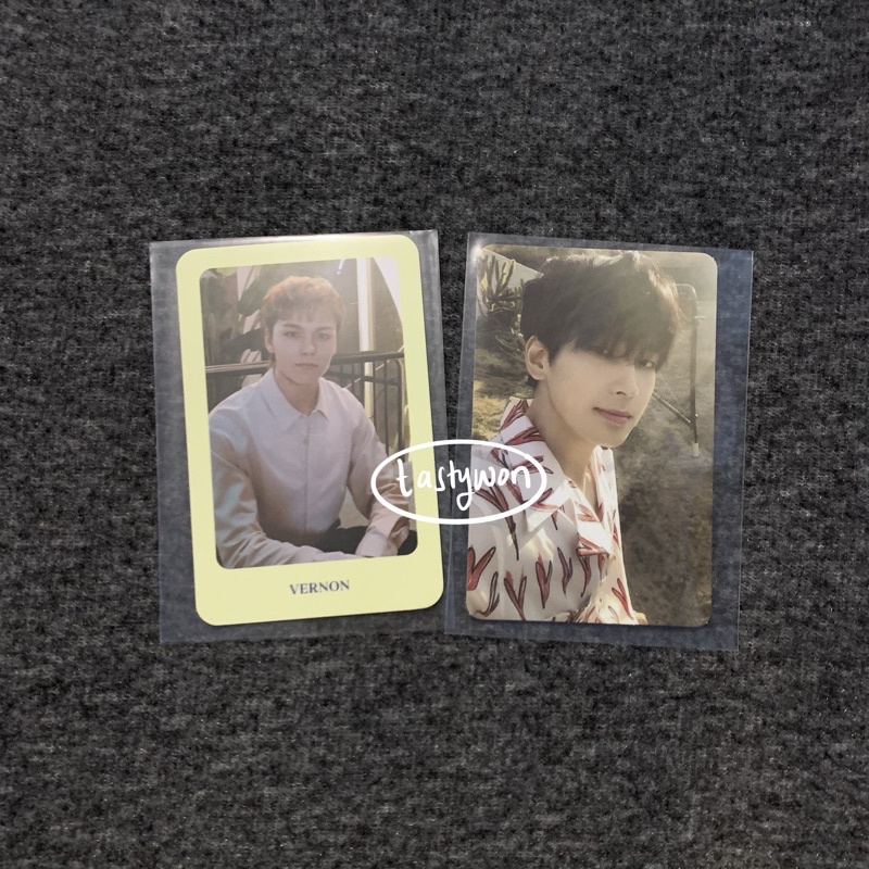 seventeen wonwoo vernon photocard tc henggarae cahil oty otr