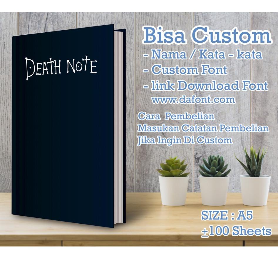 

[83] Notebook Custom_DEATH NOTE_A5_GRID#DOTTED#LINE#POLOS Shopee 2020