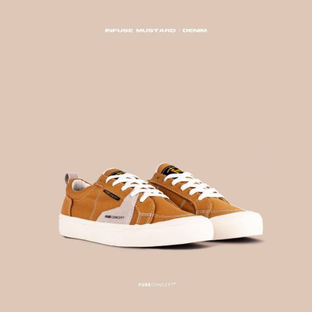 Sepatu Fuse Concept, Infuse Low Mustard Denim