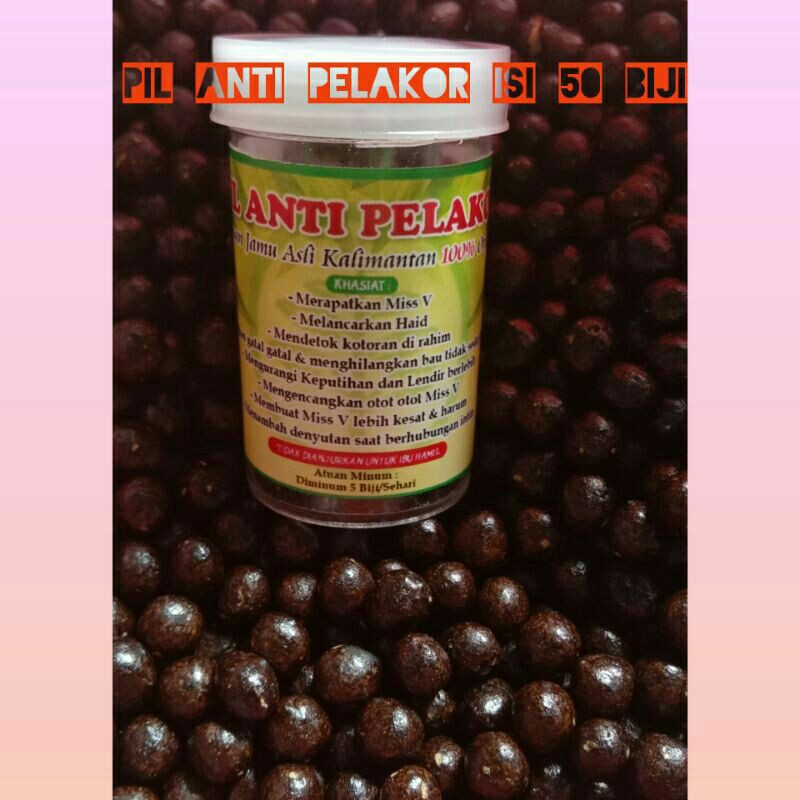 

Obat Herbal Pil Anti Pelakor Jamu Kewanitaan Rapet Kesat Kembali Perawan Asli Kalimantan Isi 50 Biji