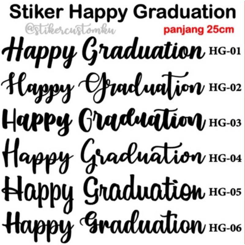 Stiker Balon PVC Siap Tempel / Sticker balon / Stiker Happy Graduation