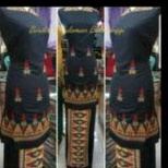 Couple Kain Baju Kurung Bordir Bukittinggi