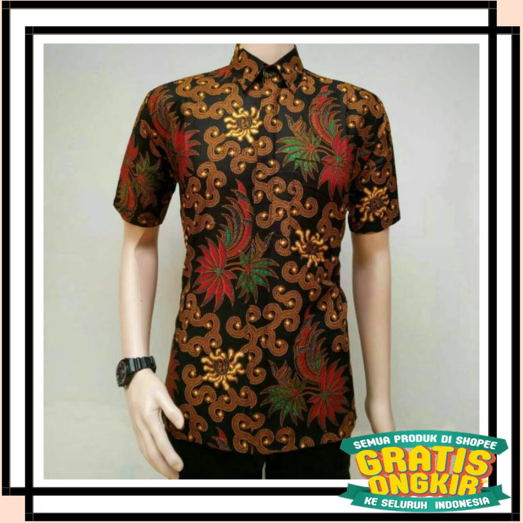 BATIK SEMARANG MURAH - TERBARU TERKINI / Kemeja batik pria ungkel warna