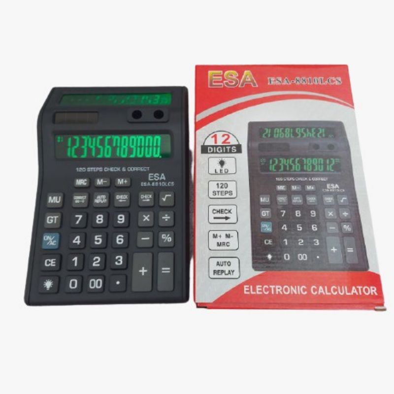 

KALKULATOR ESA-8810 LAYAR LED CHECK & CORRECT