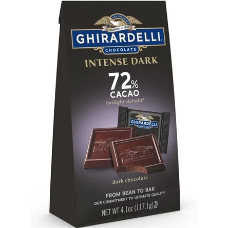 

Ghirardelli Chocolate Intense Dark 72% Cacao Cokelat Impor Usa