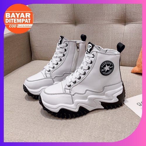 KZT-SW320 COD Termurah Sepatu Sneakers Boots Wanita Import Best Quality