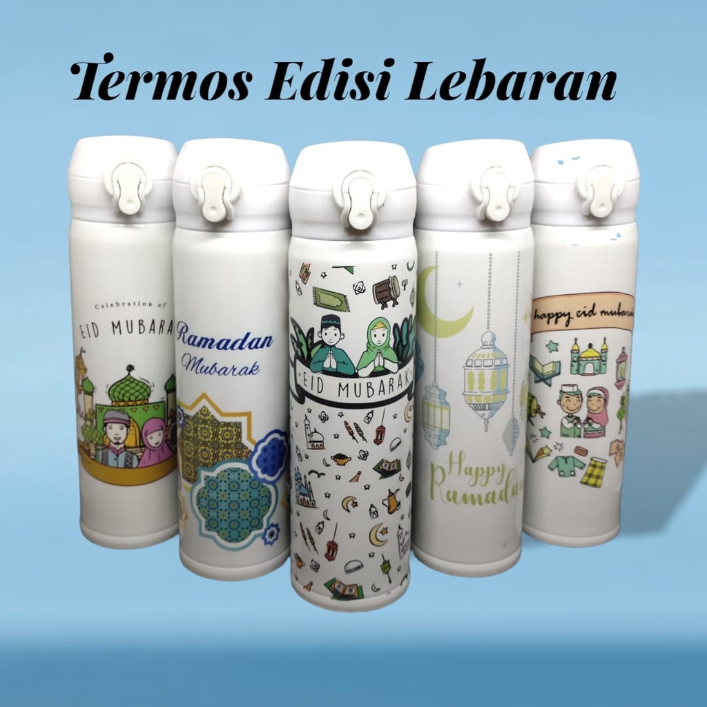 [BUY 1 GET 1] SPECIAL EDITION LEBARAN H777 Termos Air Panas Niagara 500ml Vacuum Flask CUSTOM EDISI IDUL FITRI