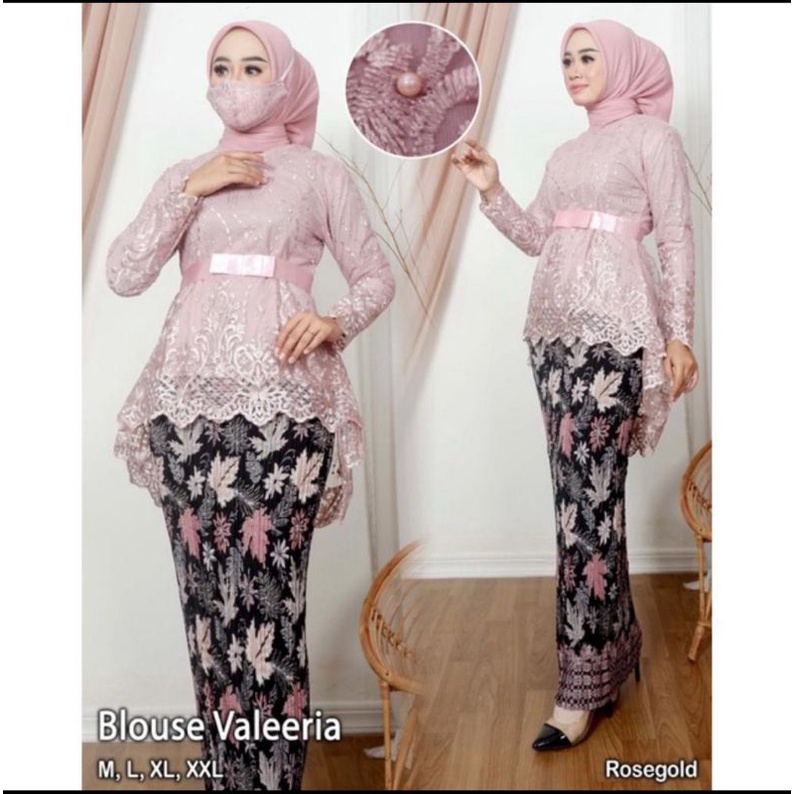 TUNIK AURORA TULLE PITA // BAHAN TILLE BORDIR MUTIARA // BAJU PESTA // BAJU WISUDA // KEBAYA MODERN // By Kemoda