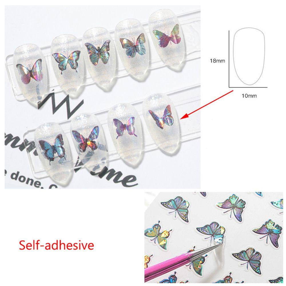 Preva Stiker Kuku Hot Nail Decals DIY Hologram