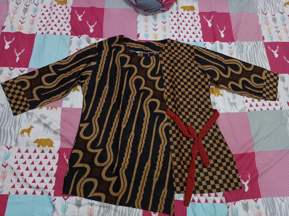 Atasan Batik Dolby Dolbi Dobby Doby Tenun Sutra Tulis Halus Katun Atbm Baron ,sarombit Atasan