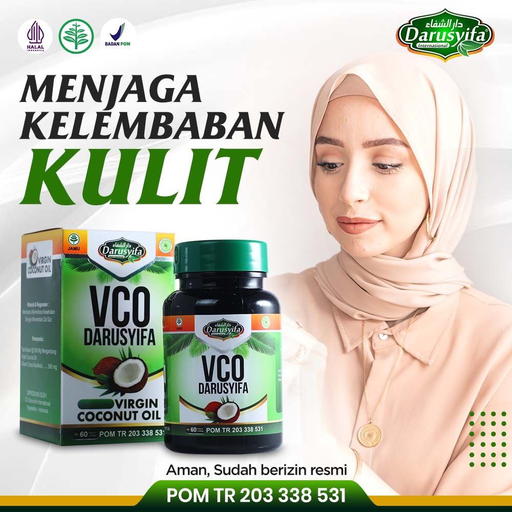 Kapsul VCO Minyak Kelapa Darusyifa BPOM Isi 60 - Virgin Coconut Oil