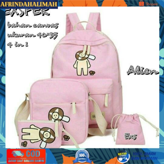 

[TERBARU] TAS ANAK SEKOLAH SET 4IN1 DAUN_SHOP