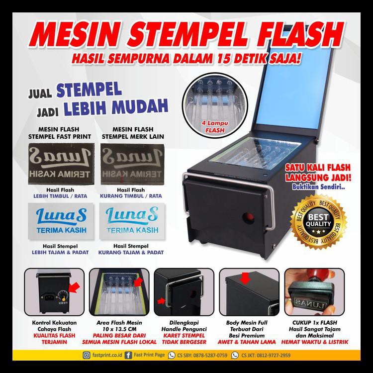 

Big Sale Jasa Pembuatan Stempel Flash Kilat Murah Free Desain - Bulat 17Mm Promo