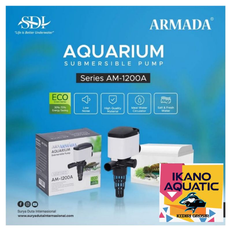 mesin pompa aquarium armada 1200