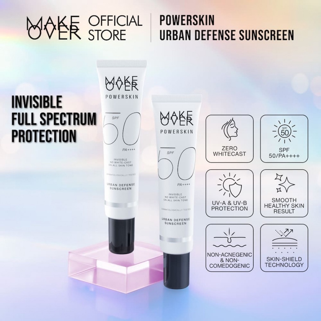 ✦SINAR✦ NEW! Make Over Powerskin Urban Defense Sunscreen 40 ml