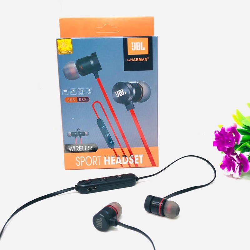 GROSIR HANDSFREE BLUETOOTH MAGNET SGS888 EARPHONE SPORTY MAGNETIC