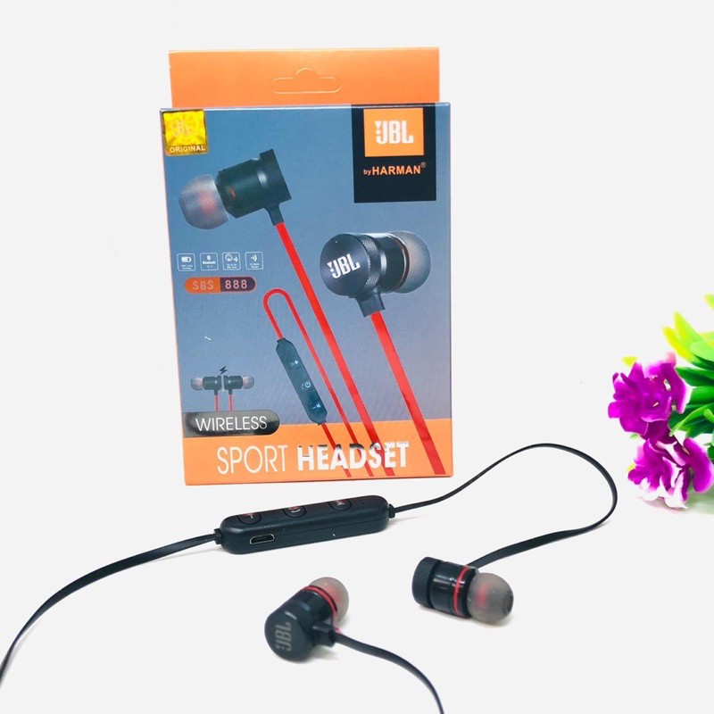 GROSIR HANDSFREE BLUETOOTH MAGNET SGS888 EARPHONE SPORTY MAGNETIC