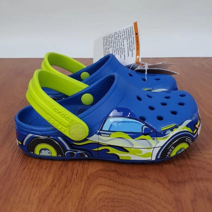 CROCS SANDAL ANAK CARS CLOG KIDS ORIGINAL CROCS - BIRU PROMO