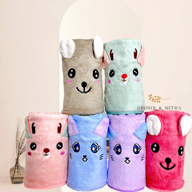 Handuk Mandi Bayi Handuk Anak Handuk Bayi Besar Microfiber Lembut Murah Berdaya Serap Tinggi Perlengkapan Kamar Mandi Berkualitas New Telinga Handuk couple Handuk Mandi Dewasa Bayi Anak Baby Unisex