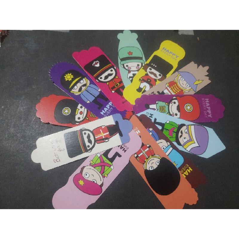 

Pembatas Buku / Bookmark Tema Happy Every day Colorful (Minimal Order 4 Pcs)